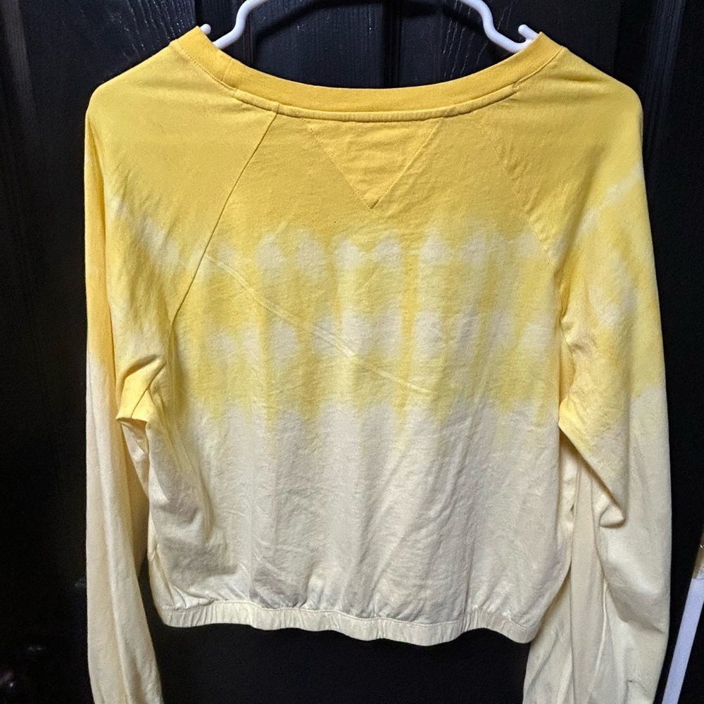 Tommy Hilfiger Women's Yellow Ombre Sweatshirt - Picture 2 of 3